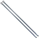 Aeelike 2pcs Extra Long Crochet Hooks 6.0mm (Size J), Lightweight Aluminum Tunisian Long Crochet Needles for Afghans, 13.78 inches Long Hooks with Stopper for Crocheting and Knitting Beginners