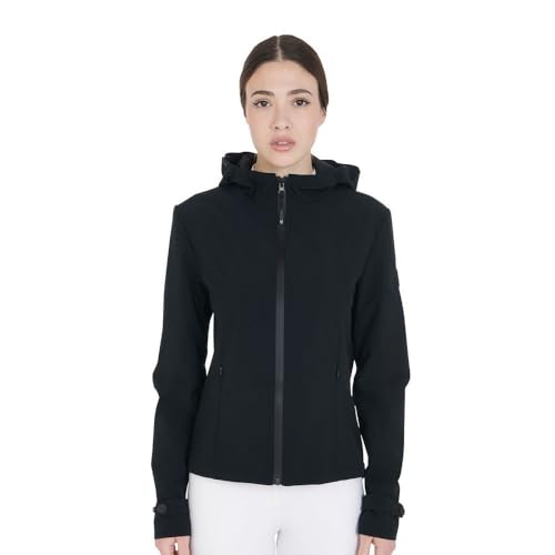 Veste équitation femme softshell coupe-vent imperméable zippée L