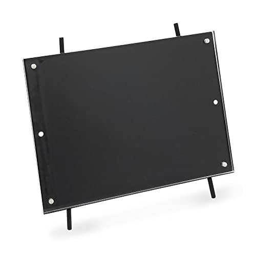 Isaac Jacobs 5X7 Black Magnetic Acrylic Metal Easel Frame (5X7 Horizontal) (Black) #TOP20