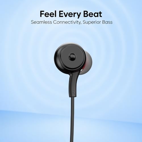 Image of MTX-9090 Wireless Neckband Bluetooth Earphones | 150H Playtime | Magnetic Power On /Off | AI Noise Cancellation | Deep Bass | Neckband Bluetooth Headphones for Work, Gym & Travel