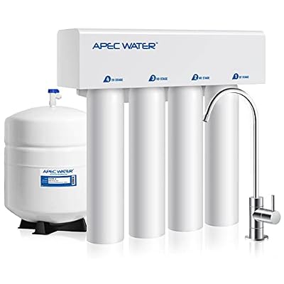 APEC Water Systems RO-Twist Supreme 75 GPD Quick Change Twist Filter Reverse Osmosis Drinking Water Filtration System