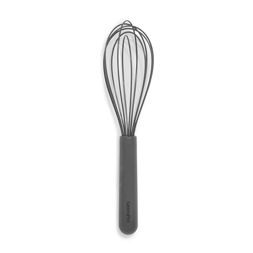 GreenPan Silicone Whisk, Heat-Resistant, BPA-Free, Gray