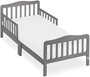 Dream On Me Classic Design Toddler Bed in Steel Grey, Greenguard Gold Certified