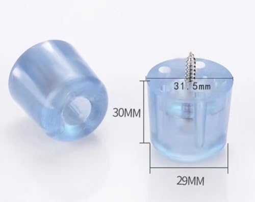 60 Piezas Pies de Goma Transparentes para Parrilla de Fregadero miniatura 5