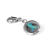 My Identity Doctor Teal Awareness Charm - 316L Steel
