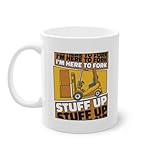 🎁 TOLLE GESCHENKIDEE: Die Gabelstapler-Tasse ist eine wunderbare Geschenkidee als Geschenk für Mutter, Vater, Oma, Opa, Bruder, Schwester, Ihren Partner oder Ihre Freunde zum Geburtstag, Weihnachten, Hochzeit, Muttertag, Vatertag, Ostern oder wohlverdienten Ruhestand!