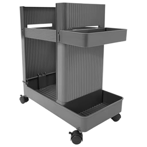 ywzmsd Home Gym Storage 2 Tiers Strong Load-Bearing Capacity Gym Storage Organizer with Wheels Workout Equipment Organizer for Home Workout Equipment