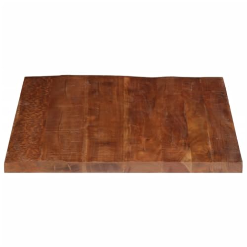 Bois de récupération massif pour ce plateau de table rectangulaire rustique d'exception