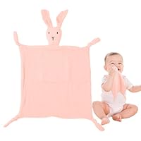 ORUZA Baby Comforters Blanket, Rabbit Baby Comfort Blanket for Infant Toddler Newborn Boys and Girls (Pink)