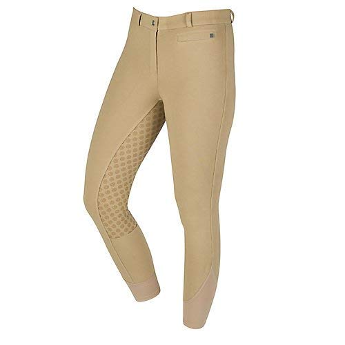 Dublin Supa-Fit Zip Up Gel Full Seat Breeches Beige Ladies 12/30"