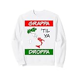 Grappa Til Ya Droppa トリコローレ イタリア 国旗 地図 イタリアのユーモア トレーナー