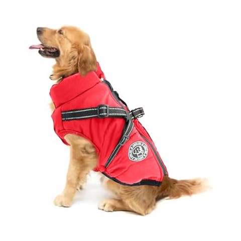 Snugget Waterproof Dog Coat with Harness Cover