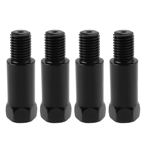 SG Store 4 Stück M10 x 1,25 Spiegelerhöhungen, Motorrad-Spiegelverlängerungen, 43 mm, Spiegeladapter, Höhenverstellung, linkes Rechtsgewinde SG Store 4 Stück M10 x 1,25 Spiegelerhöhungen, Motorrad-Spiegelverlängerungen, 43 mm, Spiegeladapter, Höhenverstellung, linkes Rechtsgewinde