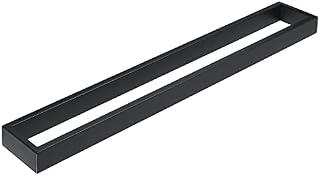 Sayayo Towel Rail Wall Mounted Black Towel Holder Hand Towel Ring for Bathroom Kitchen SUS304 Stainless Steel 24-Inch/600MM, EGKN2210-600-B