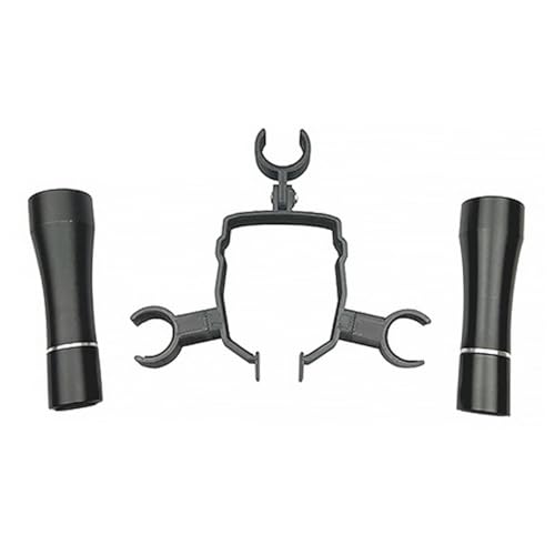 Soporte de dron evita colisiones fijando linternas de 18-27 mm en plastico negro