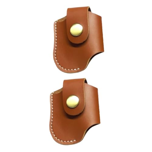Funda de cuero protectora anticaídas KOMBIUDA con pasador de cinturón para encendedores