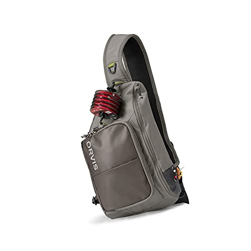 Orvis Mini Sling Pack (26B2) Shoulder Strap Tackle Backpack - Fly Fishing Tool Bag Of 100% Recycled Eco Cordura Fabric With Tpu Coating, 5-Liter Capacity And Internal Features (Sand) #TOP1