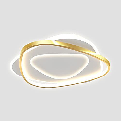 Plafonnier doré ultra-mince de 2 pouces avec technologie LED dimmable