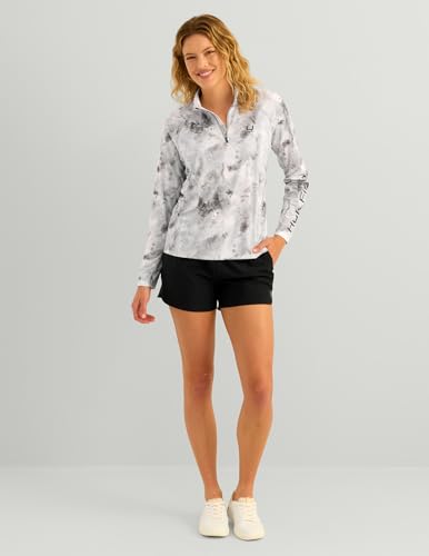 HUK Women's Icon 1/4 Zip, Performance Fishing Pullover2