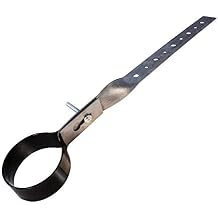Highcraft IEX-Q03 DWV Pipe Hanger Galvanized Steel, 3 in, Black