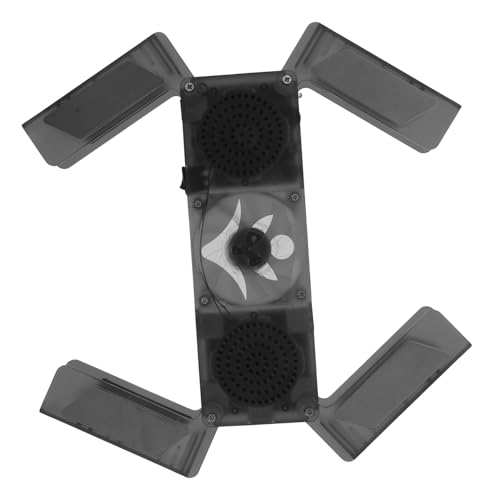 Base plegable para laptop con ventilador y luz LED GALPADA miniatura 1