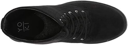YOKI-CONNOR-32 Women's Lace Up High Top Military Combat Boot, Black, 8 M US | Image 4