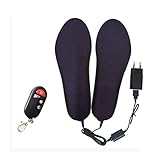 8KLANMMQ . Plantilla de calefacción eléctrica unisex USB de 2000 mAh con plantilla de calefacción de control remoto (color: negro tamaño: 44 yardas)