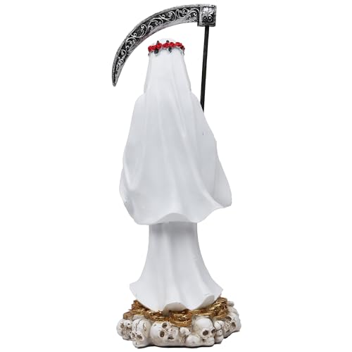 Estatua Santa Muerte 12" Multicolor Resina miniatura 2