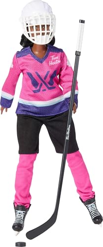 Muñeca Barbie Tim Hortons PWHL 2025 con accesorios miniatura 2