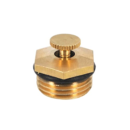 Oligitdi Set of 5 Brass Drip Irrigation Heads High Pressure Nozzle Sprinklers Heads for Watering Garden,Farm,Flower (External Thread Diameter 20mm,Spray Range 3-5m)