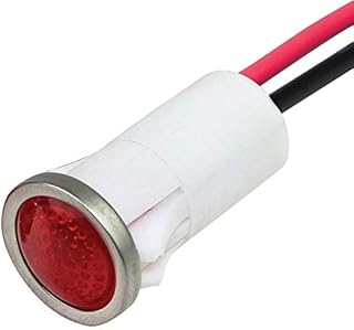 VCC (VISUAL COMMUNICATIONS COMPANY) 1092D1-125VAC LED Panel Mount Indicator, Red, 125 VAC, 12.7 mm, 25 mA, 13 cd, Not Rated