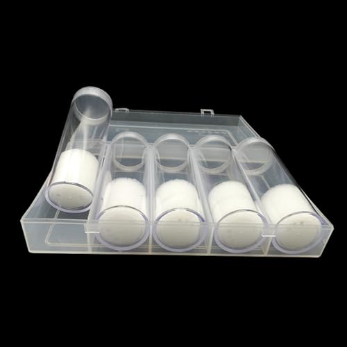 Contenedor para monedas 6 piezas plástico organizador miniatura 4