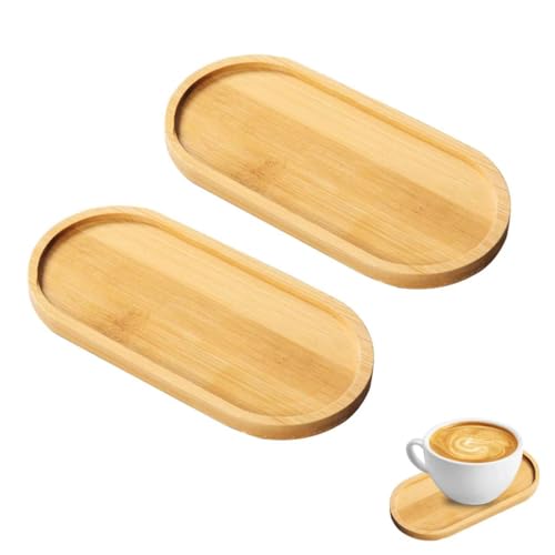 2 bandejas dispensadoras de jabón de bambú, bandeja de baño de madera, bandeja de fregadero Kichen, jaboneras ovaladas, bandeja de velas, té, frutas, aperitivos, bandeja de servir, tocador, joyería,