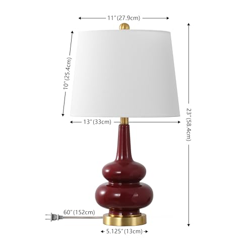 Lámpara de Mesa Cerámica Roja 23 Pulgadas miniatura 3
