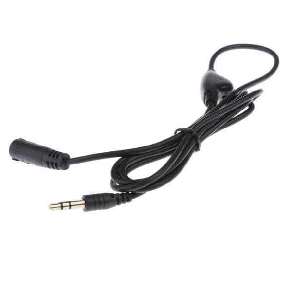 atorse 3x3.5mm m/f stereo earphone audio extension cable 1m with volume control
