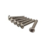 YJB PARTS #25108 レリックスクリュー ストラト用ピックアップネジ（なべ頭） インチ レリックニッケル 6本入り