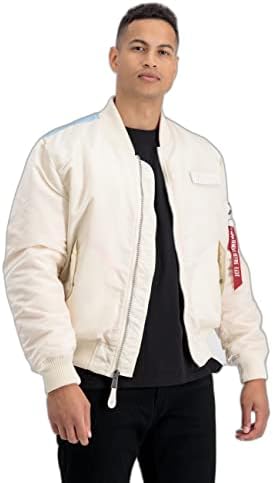 ALPHA INDUSTRIES Ma-1 Vf Fighter Squadron Jacket, Jet Stream White