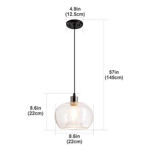 Jengush Modern Style Battery Operated Pendant Light With Remote Control,Mini Kitchen Island Hanging Ceiling Light Fixtures,Pendant Lights Fixtures Over Table,For Kitchen Island,Dining Room,Living Room,Bedroom thumb #3