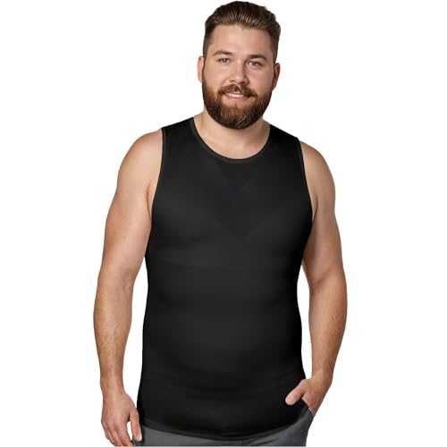 QORE LOGIQ Gynecomastia Compression Shirt Men - Premium Slimming Undershirt Compression Tank Top...