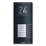 Metzler ADM10 - Citofono con targhetta intercambiabile, colore: Antracite