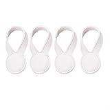 Set di 4 clip magnetiche in PU per organizzare gli asciugamani e regolare la lunghezza delle maniche o dei pantaloni senza cucire o attrezzi (bianco)