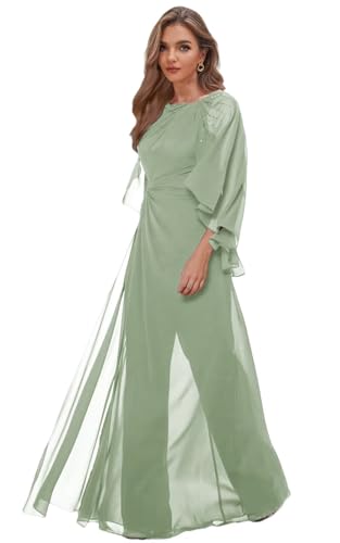 Mother of The Bride Jumpsuit for Wedding Sequin Chiffon Pant Suits with Cape Long Formal Outfit4