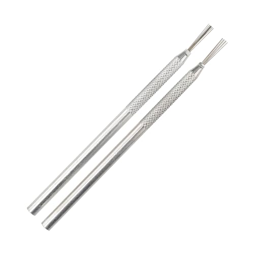 2Pack Clay Needle Tools Wire Feather Texture Tool for Ceramic Polymer Pottery Clay Sculpting Texturing Modeling
