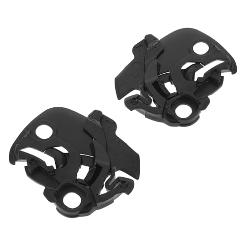 Amosfun 2pièces Visiere Casque Moto Base de Fixation Mécanisme Remplacement Ecran Détachées Compatible 3/4 Casques