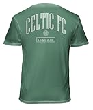 Football Club Soccer Premium Vintage Soft Wash T-Shirt (US, Alpha, Medium, Regular, Regular, Celtic FC) Natural