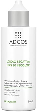 Adcos Acne Solution Loção Secativa FPS30 Incolor 50ml