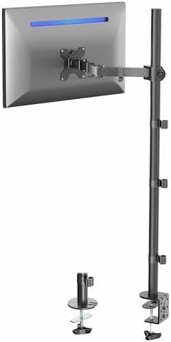 VIVO Extra Tall Single Monitor Desk Mount, 39 inch Pole VESA Stan...
