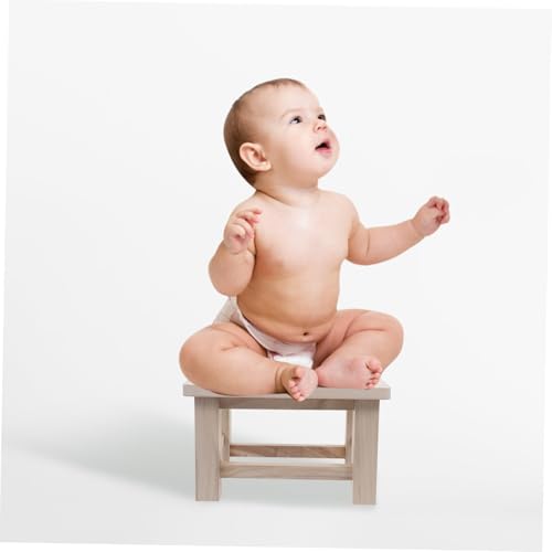 Tabouret en bois à surface lisse assise compacte et robuste Zerodeko