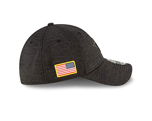 NFL Dallas Cowboys Mens New Era 2020 Salute to Service 3930 Hat, Black, Medium/Large - Thumbnail 2