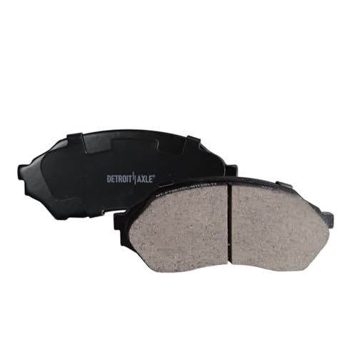 Image of Detroit Axle - 1.6L Front Brake Pads for 1999 2000 2001 2002 2003 Mazda Protege, Ceramic Brake Pads Replacement